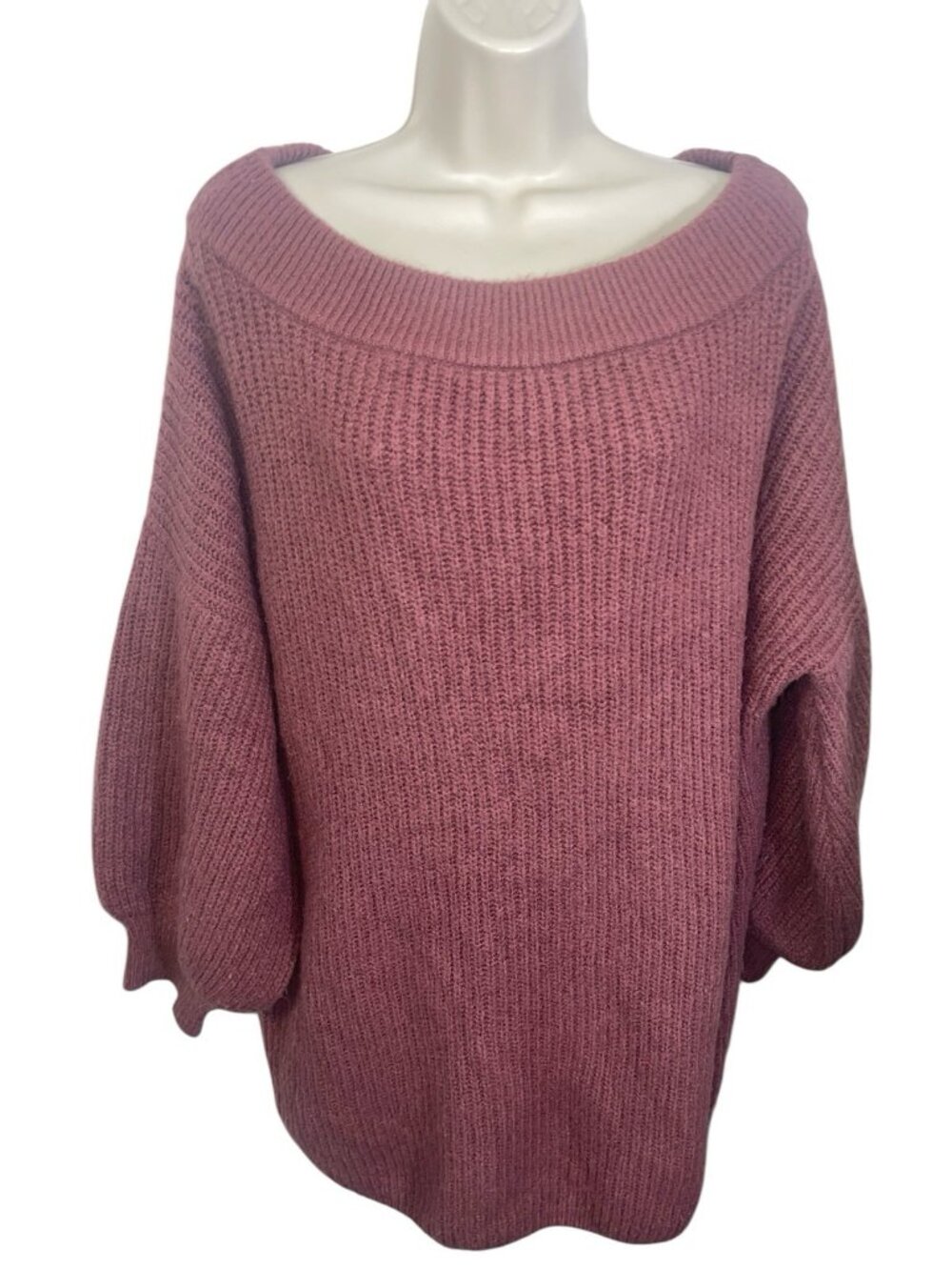 EXPRESS Women's Size Large Mauve Knit Sweater READ DESCRIPTION